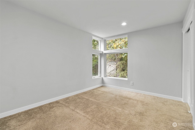 view of carpeted empty room