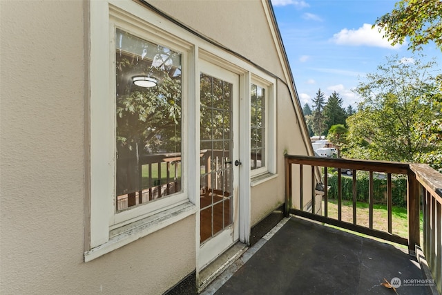 view of balcony