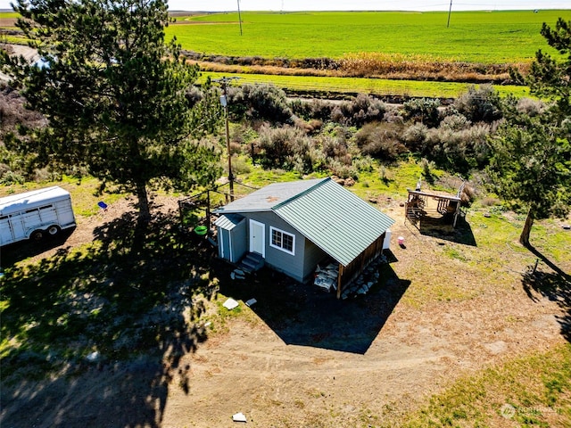 bird's eye view featuring a rural view