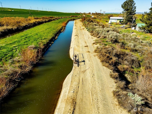 aerial view featuring a rural view