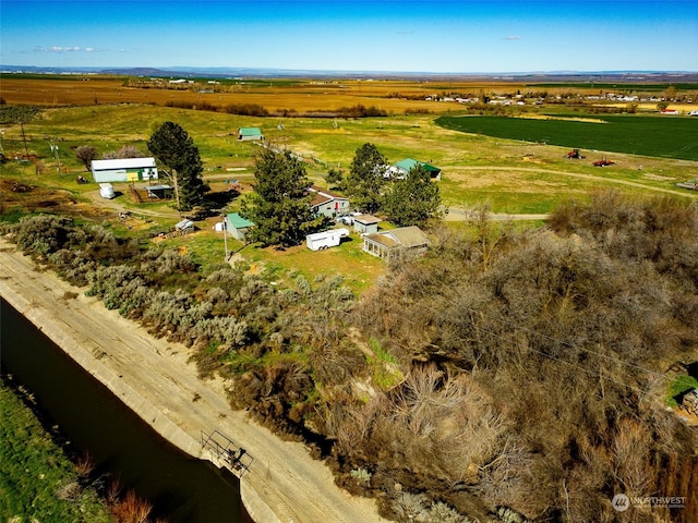 drone / aerial view featuring a rural view