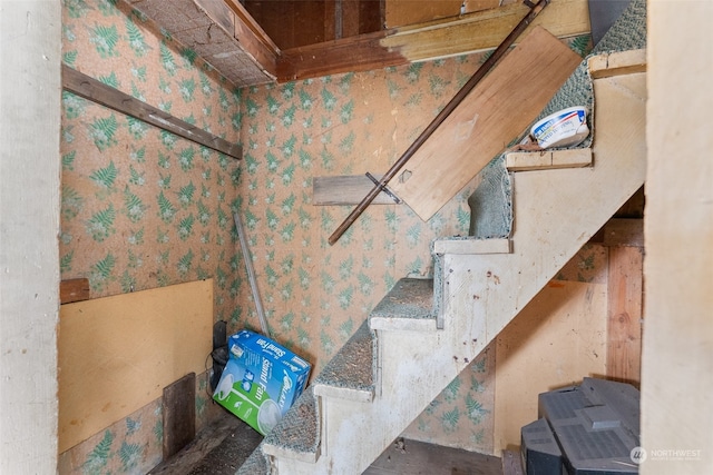 view of stairway