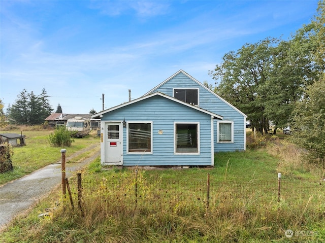 view of rear view of property