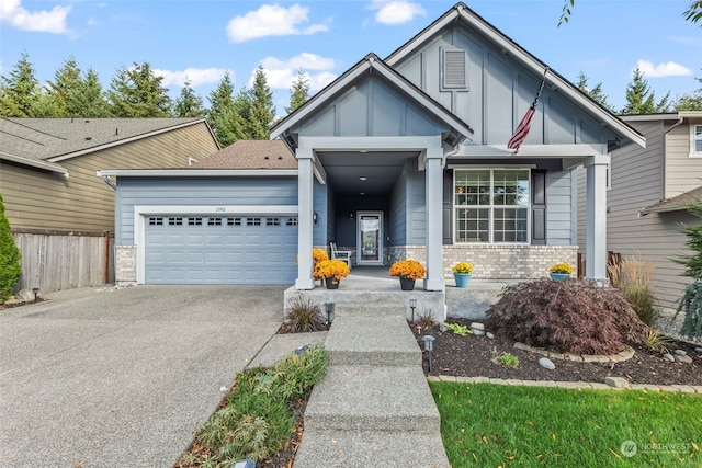 view of front of house featuring a garage