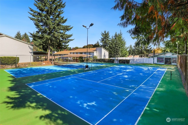 view of tennis court