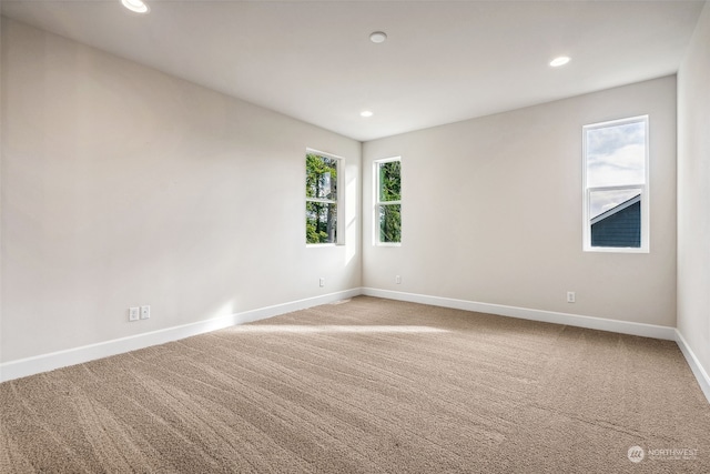 view of carpeted empty room