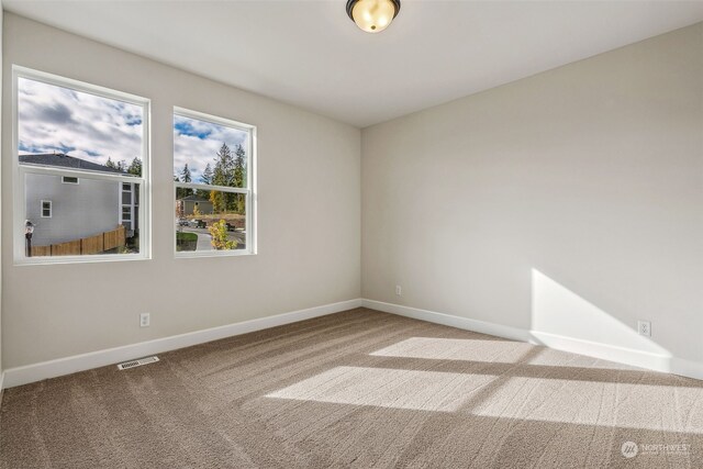 view of carpeted empty room