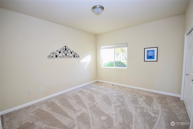 view of carpeted empty room