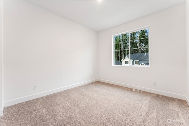 view of carpeted empty room