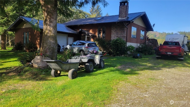 exterior space featuring a yard