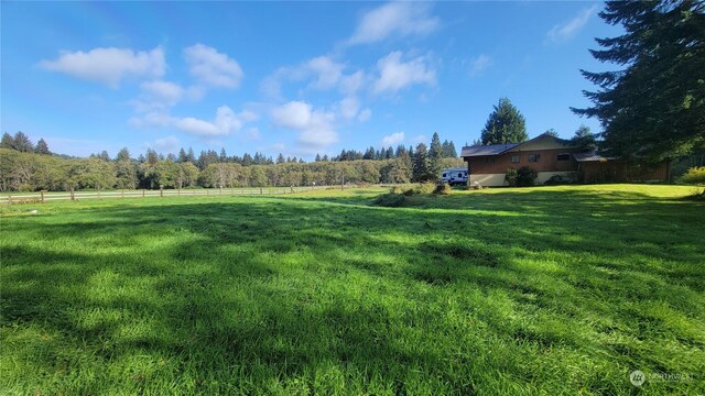 3955 Clearwater Rd, Forks, WA 98331 - view of yard featuring fence and a rural view