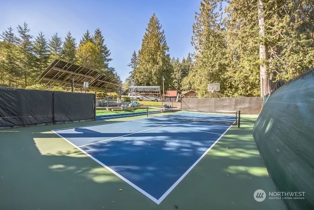 view of tennis court