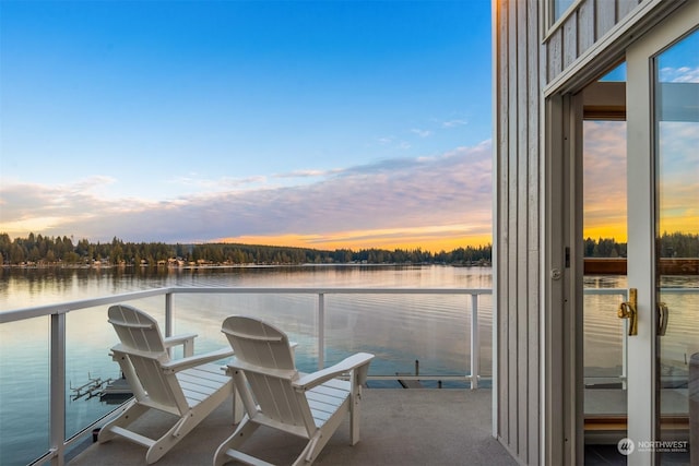 2210E Mason Lake Dr W, Grapeview, WA 98546 - balcony featuring a water view