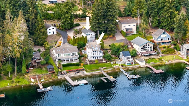 2210E Mason Lake Dr W, Grapeview, WA 98546 - bird's eye view of a nearby body of water