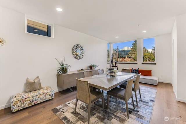 dining room featuring hardwood / wood-style floors