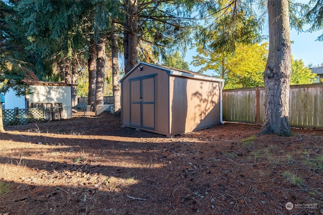 view of outdoor structure