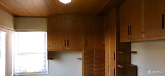 kitchen with wooden ceiling