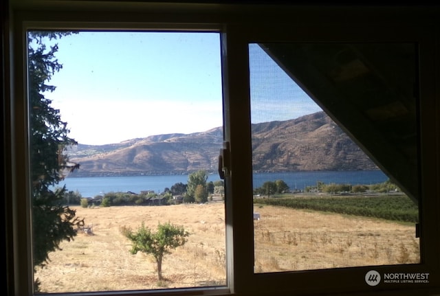 water view featuring a mountain view