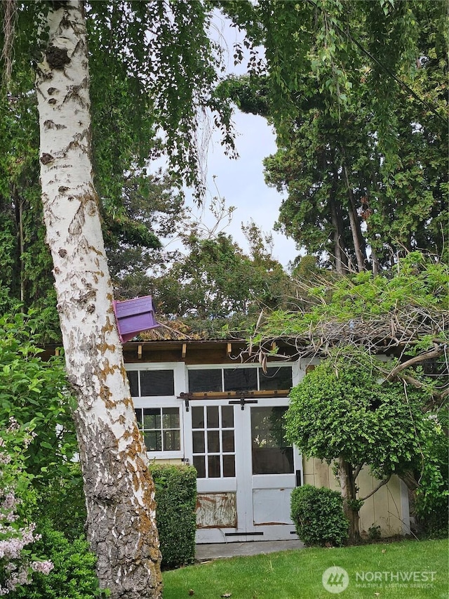 1555 Swartout Rd, Manson, WA 98831 - view of rear view of property