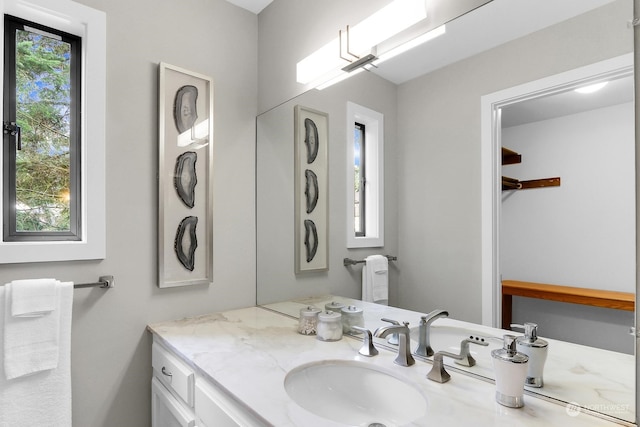 bathroom with vanity