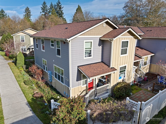 view of front of home with a porch