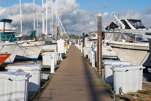 view of dock