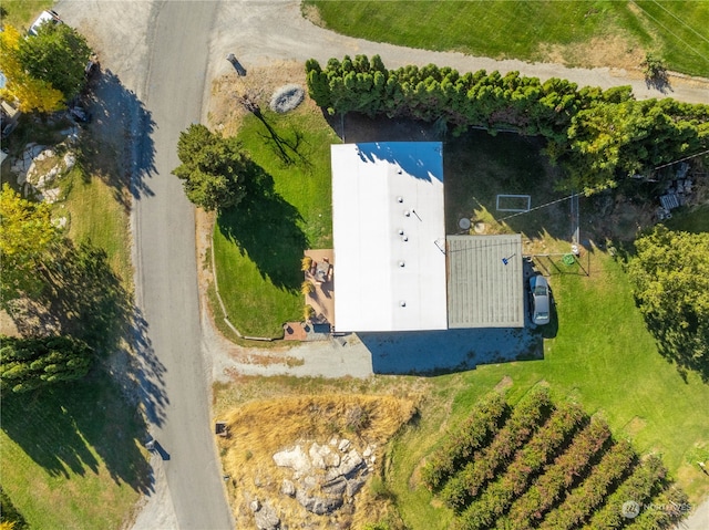 bird's eye view featuring a rural view