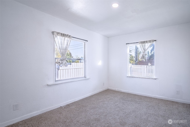 view of carpeted empty room