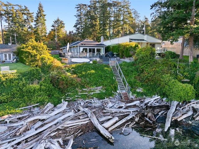 view of back of property