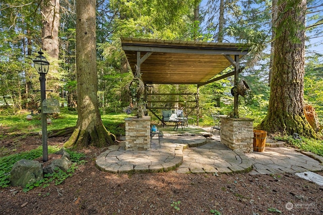 54611 278th Ave E, Ashford, WA 98304 - view of patio featuring a gazebo
