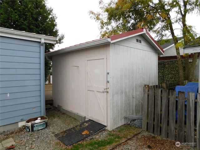 view of outbuilding