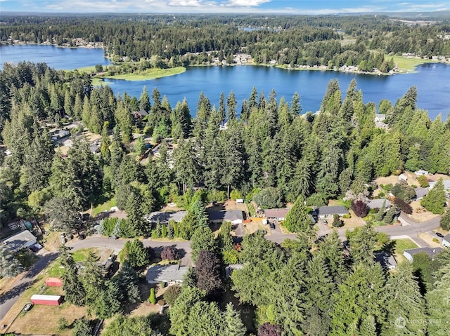 7220 Fair Oaks Loop SE, Olympia, WA 98513 - aerial overview of property's location with a forest and a nearby body of water