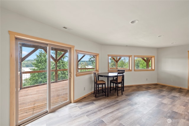 view of dining space