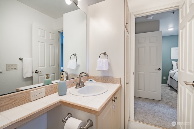 bathroom with vanity