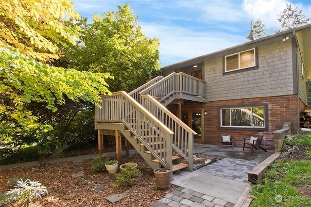 back of house featuring a patio area