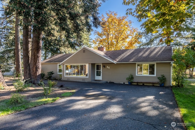 view of ranch-style home