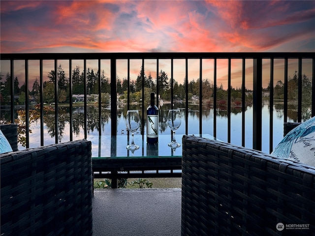 view of water feature