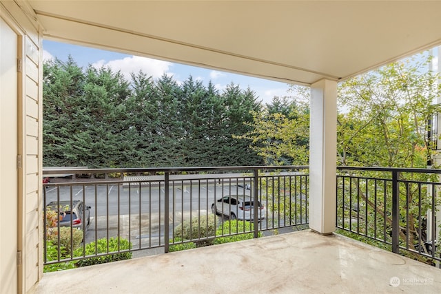 view of balcony