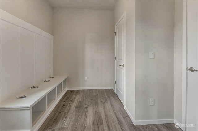 mudroom featuring light wood-type flooring