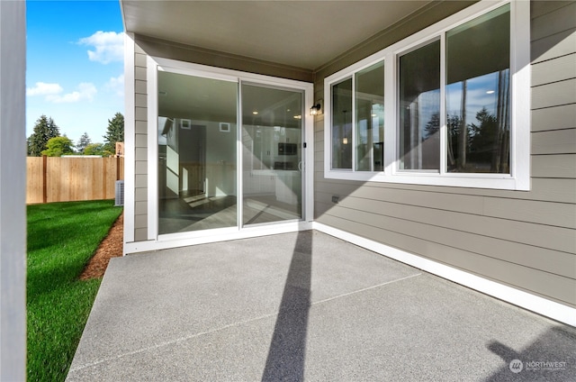 exterior space with a patio area