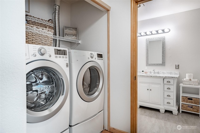 4232 Wintergreen Cir Unit 160, Bellingham, WA 98226 - laundry room with separate washer and dryer and light tile patterned floors