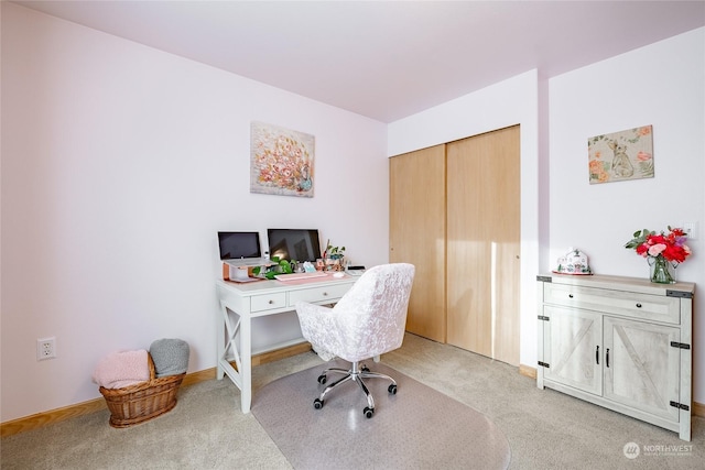 4232 Wintergreen Cir Unit 160, Bellingham, WA 98226 - office featuring light carpet and baseboards