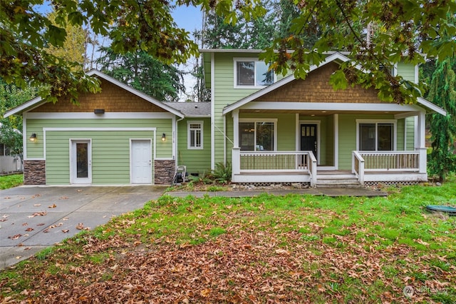 exterior space featuring a porch