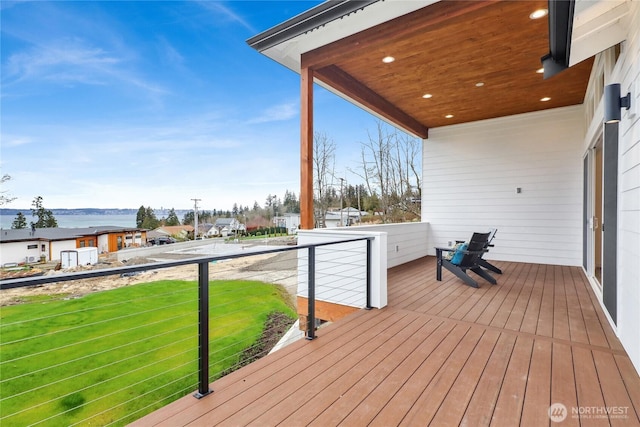 8721 Semiahmoo Dr, Blaine, WA 98230 - deck with a lawn