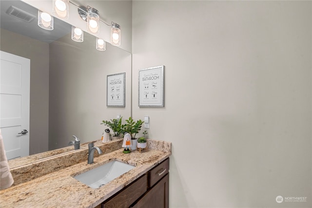 bathroom featuring vanity