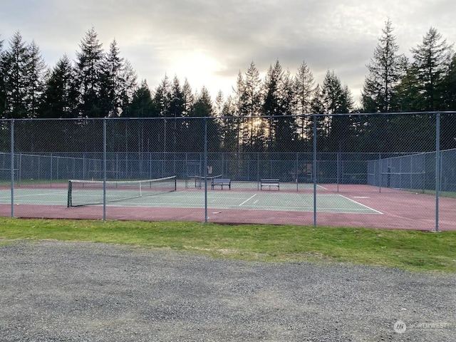 view of tennis court