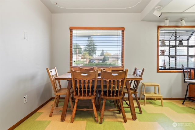 view of dining space