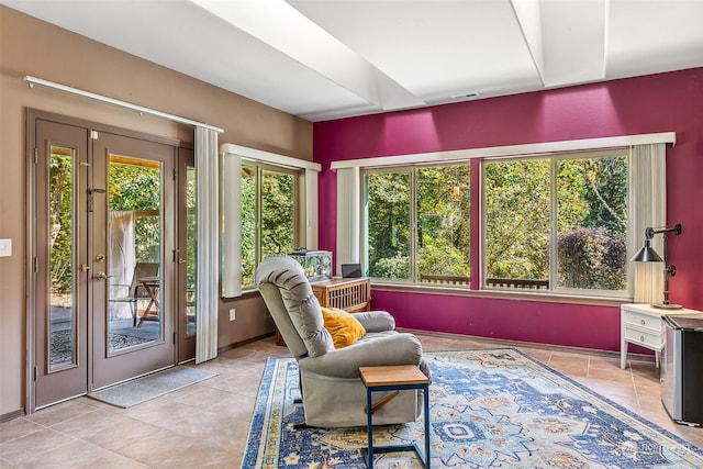 view of sunroom / solarium