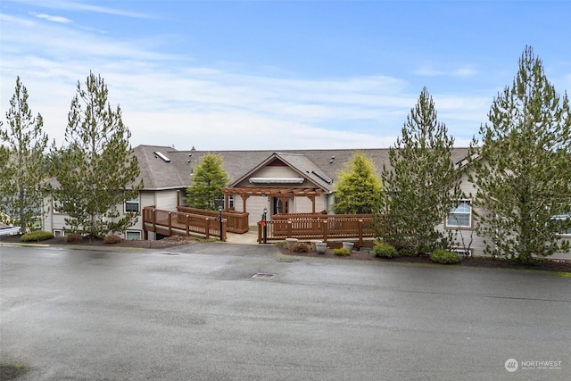 ranch-style house featuring a deck