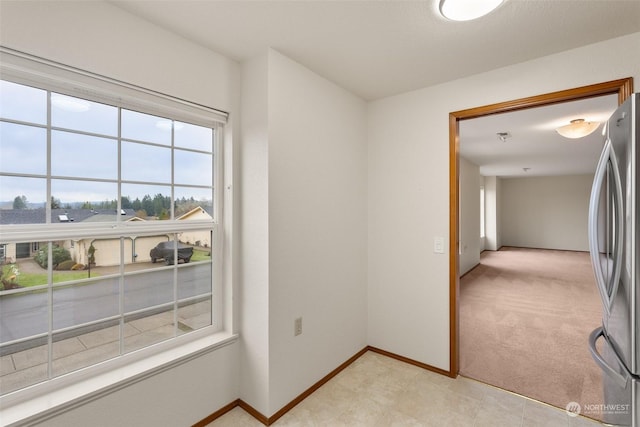 view of carpeted empty room